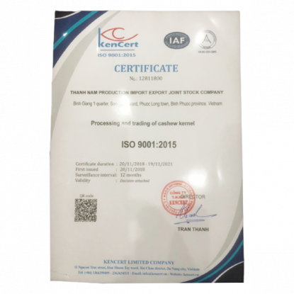 Certificate HACCP